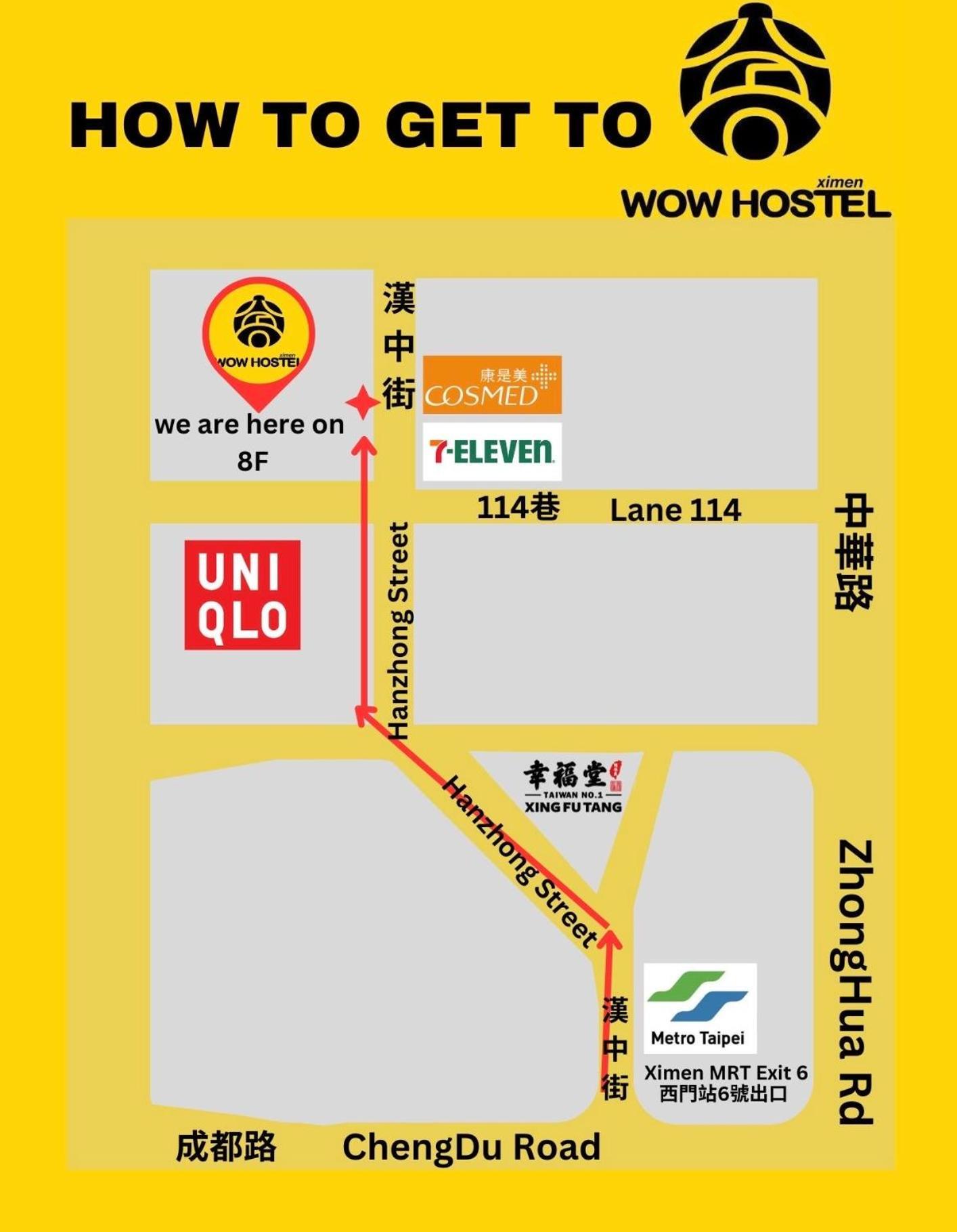 Ximen Wow Hostel Tajpej Kültér fotó
